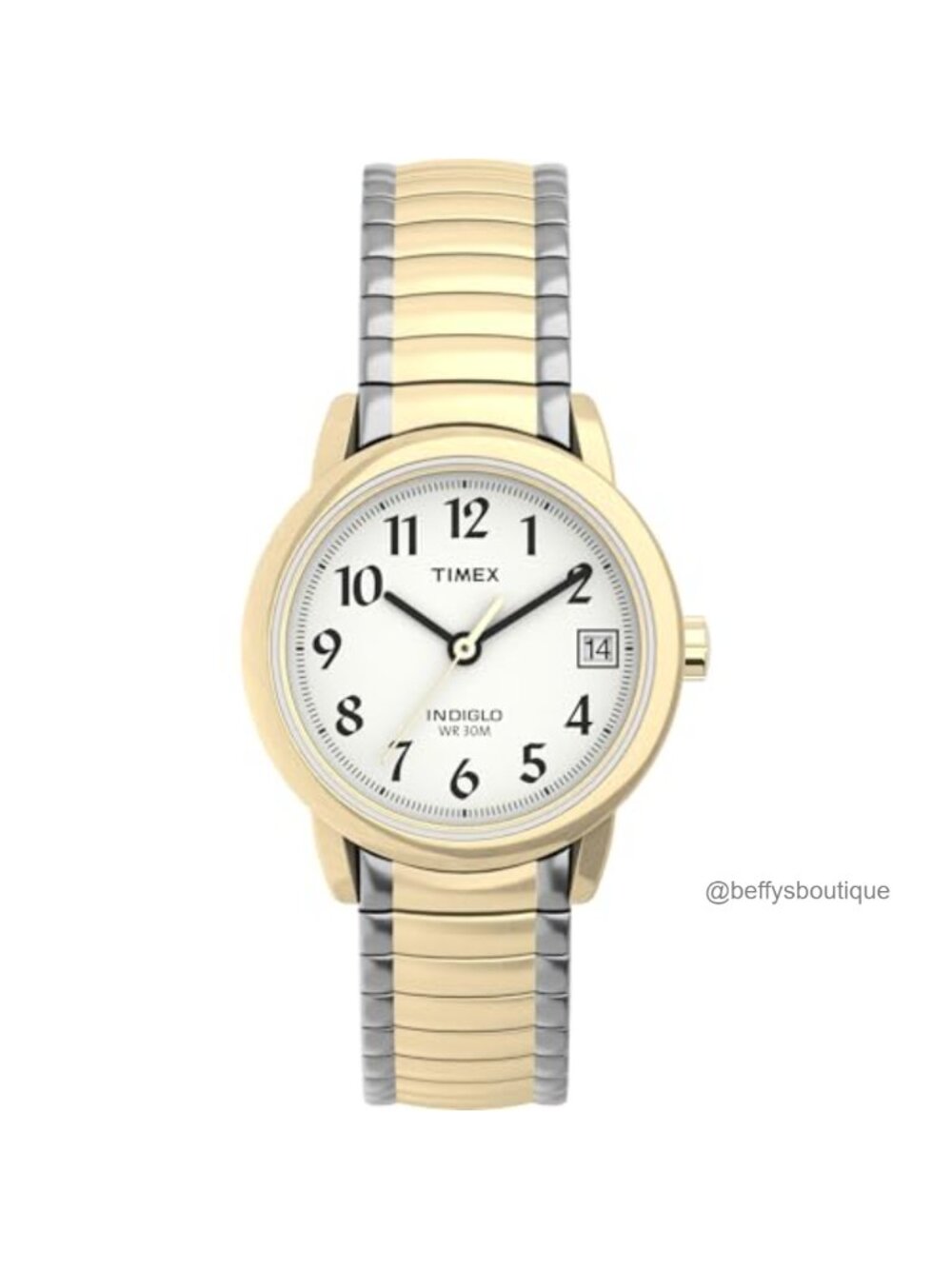 Timex Easy Reader Watch Stainless Steel Expansion Band Analog Quartz Water